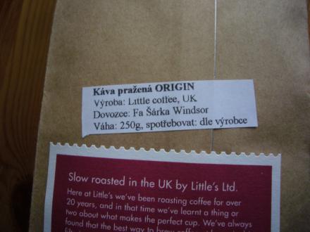 Heritage Colection by Little’s - Costa Rica Tarrazu ground 250g - dovozce do ČR